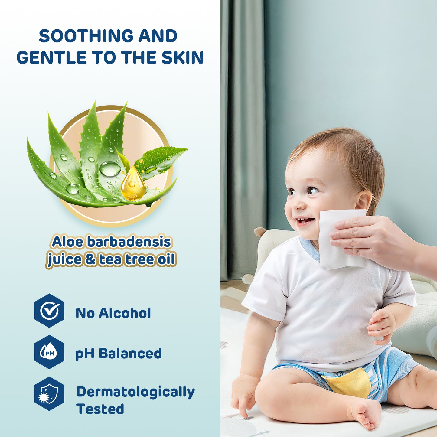 Gentle Soft  Baby Wet Wipes—80pcs